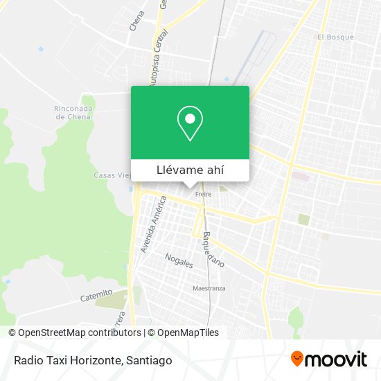 Mapa de Radio Taxi Horizonte
