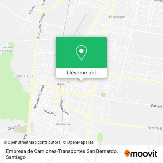 Mapa de Empresa de Camiones-Transportes San Bernardo