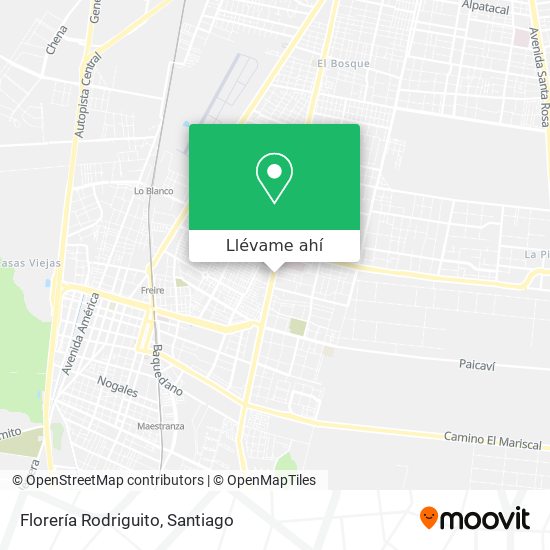 Mapa de Florería Rodriguito