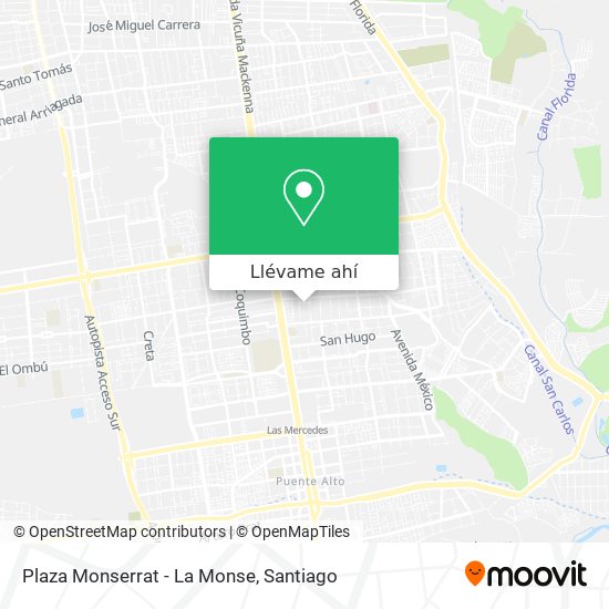 Mapa de Plaza Monserrat - La Monse