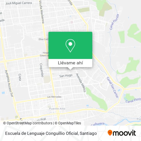 Mapa de Escuela de Lenguaje Conguillio Oficial