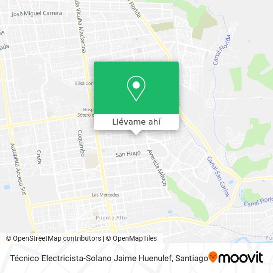 Mapa de Técnico Electricista-Solano Jaime Huenulef