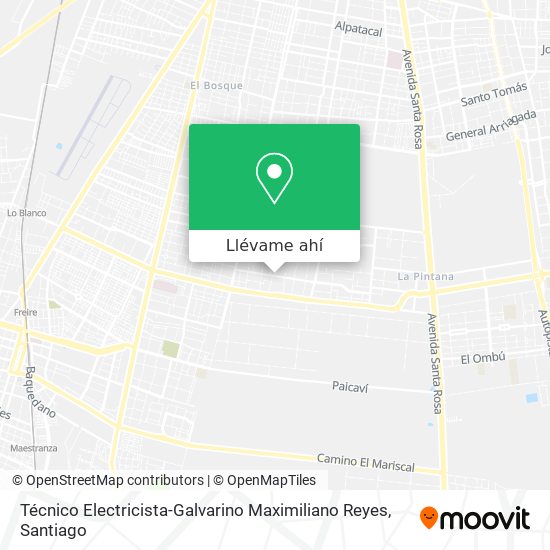 Mapa de Técnico Electricista-Galvarino Maximiliano Reyes