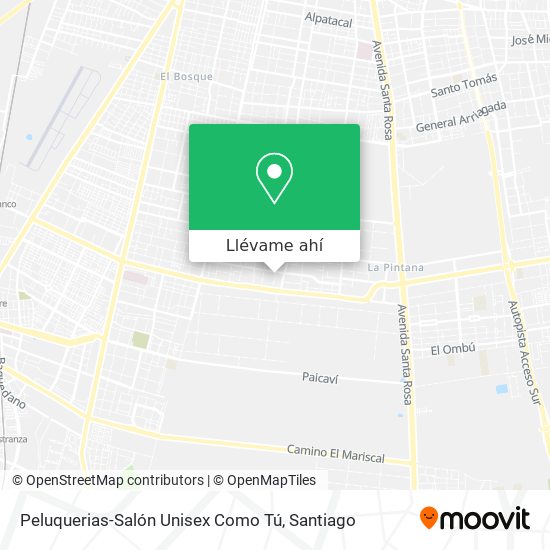 Mapa de Peluquerias-Salón Unisex Como Tú