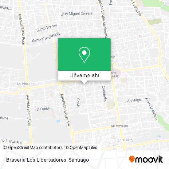 Mapa de Braseria Los Libertadores