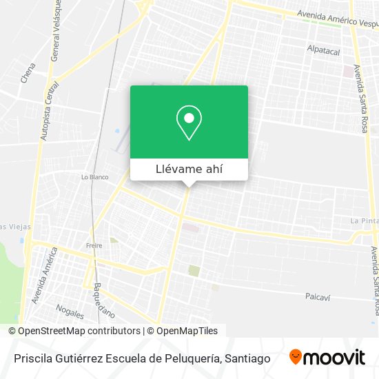 Mapa de Priscila Gutiérrez Escuela de Peluquería