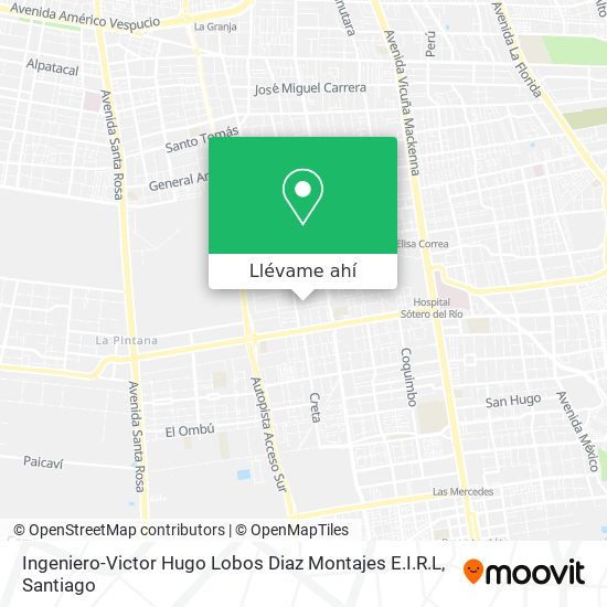 Mapa de Ingeniero-Victor Hugo Lobos Diaz Montajes E.I.R.L