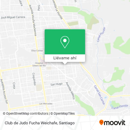 Mapa de Club de Judo Fucha Weichafe