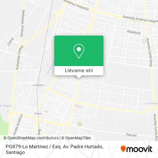 Mapa de PG879-Lo Martínez / Esq. Av. Padre Hurtado
