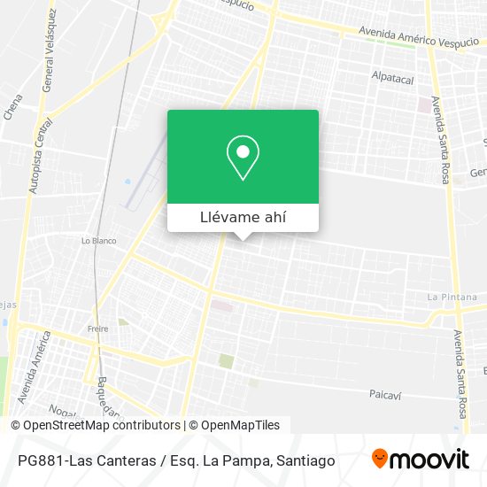 Mapa de PG881-Las Canteras / Esq. La Pampa