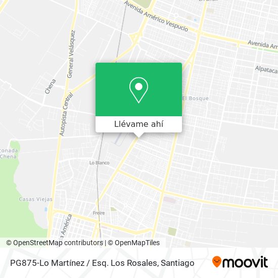 Mapa de PG875-Lo Martínez / Esq. Los Rosales