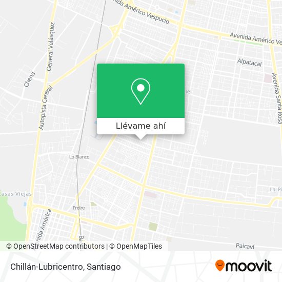 Mapa de Chillán-Lubricentro