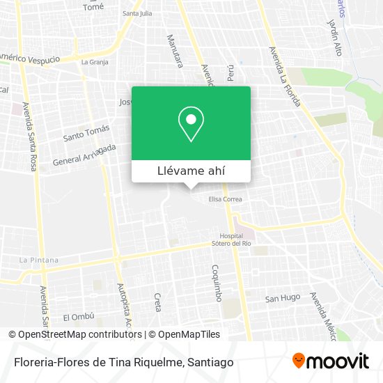 Mapa de Floreria-Flores de Tina Riquelme