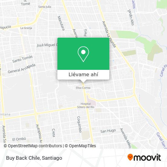 Mapa de Buy Back Chile