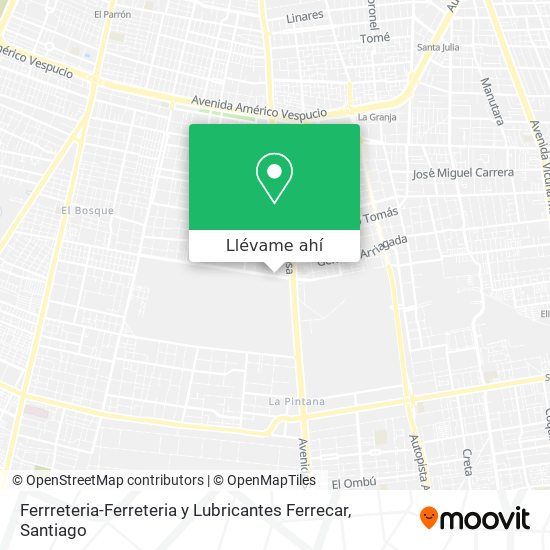 Mapa de Ferrreteria-Ferreteria y Lubricantes Ferrecar