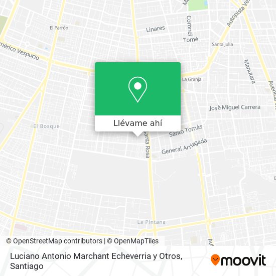 Mapa de Luciano Antonio Marchant Echeverria y Otros
