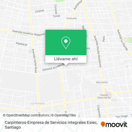 Mapa de Carpinteros-Empresa de Servicios Integrales Esiec