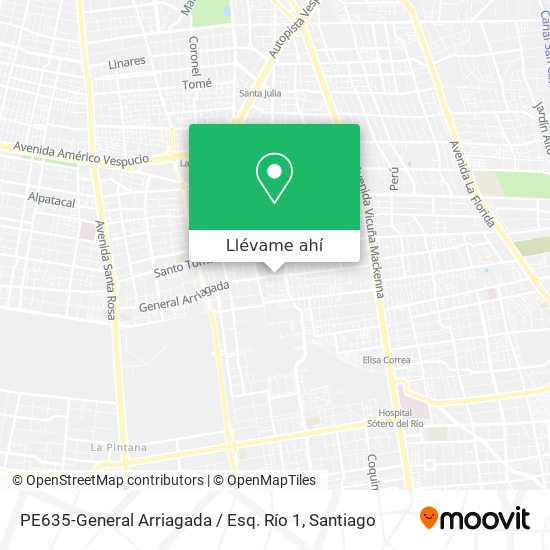 Mapa de PE635-General Arriagada / Esq. Río 1