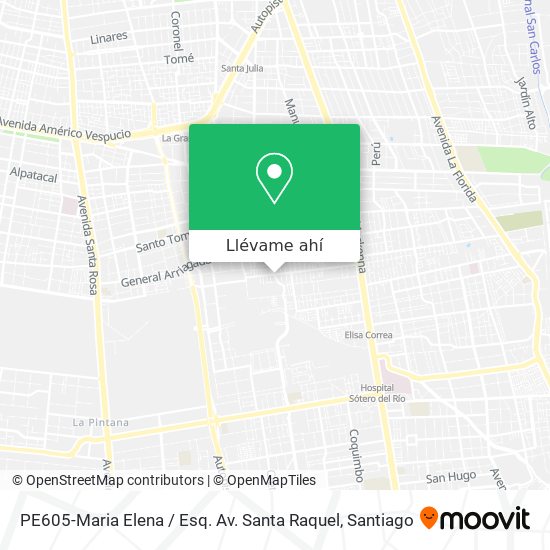 Mapa de PE605-Maria Elena / Esq. Av. Santa Raquel