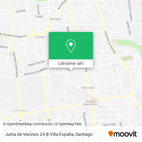 Mapa de Junta de Vecinos 24 B Villa España