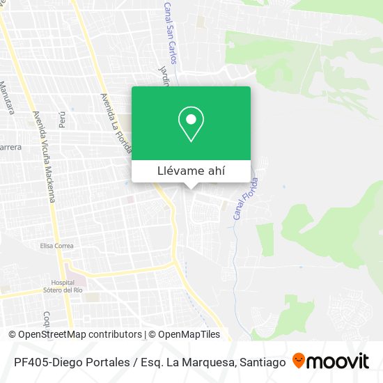 Mapa de PF405-Diego Portales / Esq. La Marquesa