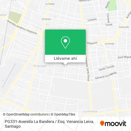 Mapa de PG331-Avenida La Bandera / Esq. Venancia Leiva