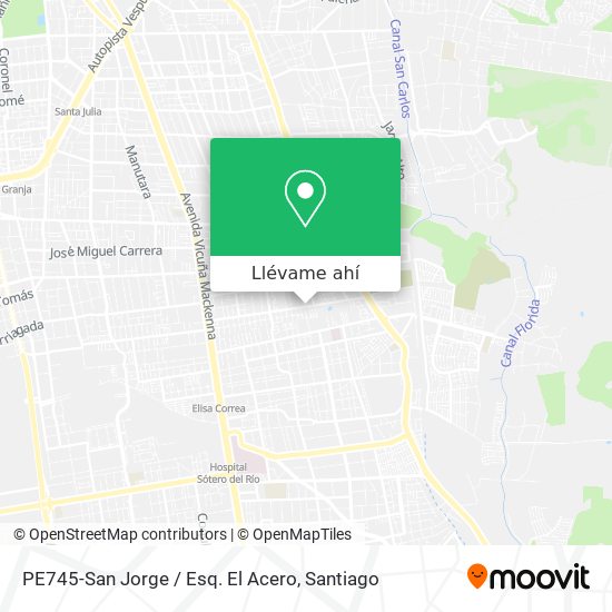 Mapa de PE745-San Jorge / Esq. El Acero