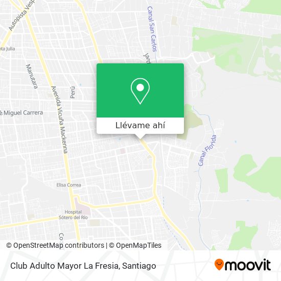 Mapa de Club Adulto Mayor La Fresia