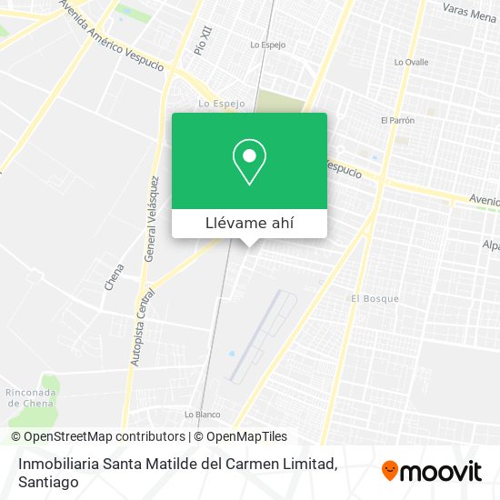 Mapa de Inmobiliaria Santa Matilde del Carmen Limitad