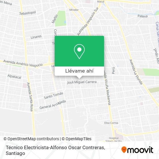 Mapa de Técnico Electricista-Alfonso Oscar Contreras