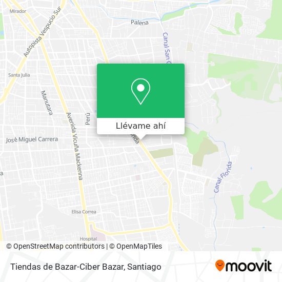 Mapa de Tiendas de Bazar-Ciber Bazar