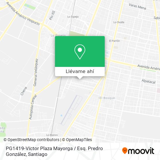 Mapa de PG1419-Víctor Plaza Mayorga / Esq. Predro González