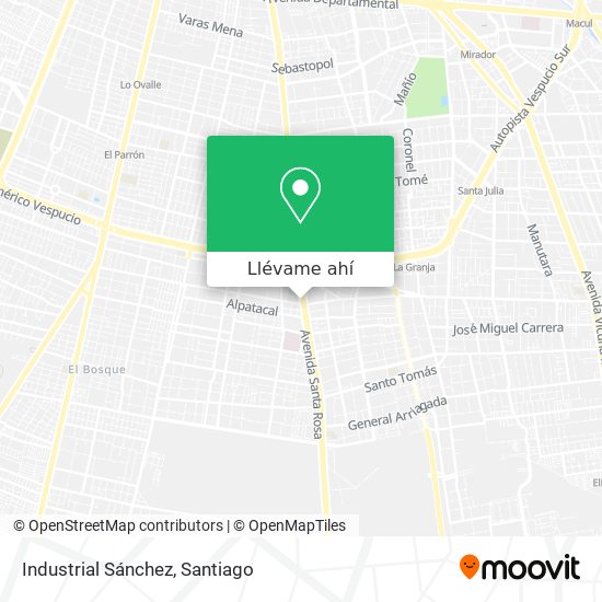 Mapa de Industrial Sánchez