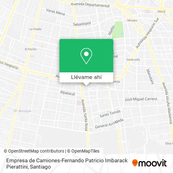 Mapa de Empresa de Camiones-Fernando Patricio Imbarack Pierattini