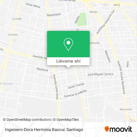 Mapa de Ingeniero-Dora Herminia Bascur