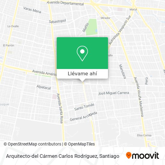 Mapa de Arquitecto-del Cármen Carlos Rodríguez