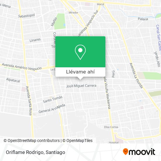 Mapa de Oriflame Rodrigo