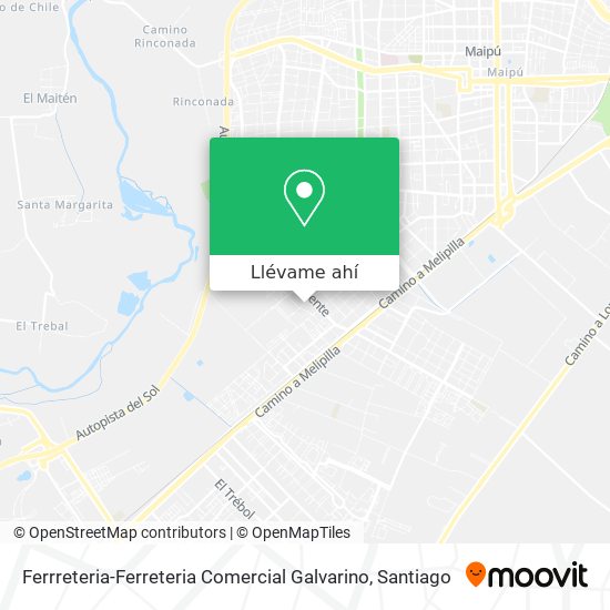 Mapa de Ferrreteria-Ferreteria Comercial Galvarino