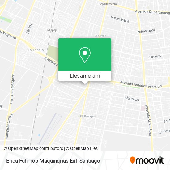 Mapa de Erica Fuhrhop Maquinqrias Eirl