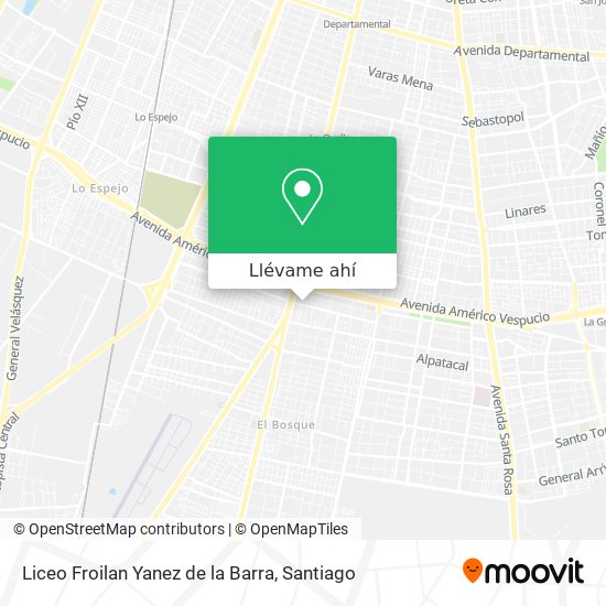 Mapa de Liceo Froilan Yanez de la Barra