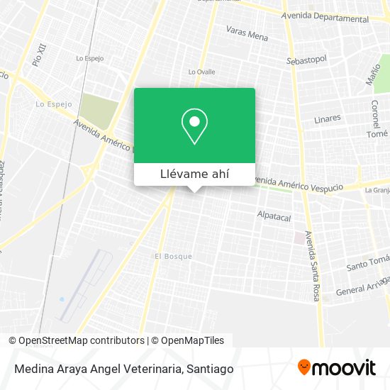 Mapa de Medina Araya Angel Veterinaria