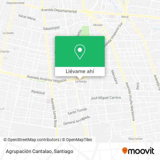 Mapa de Agrupación Cantalao