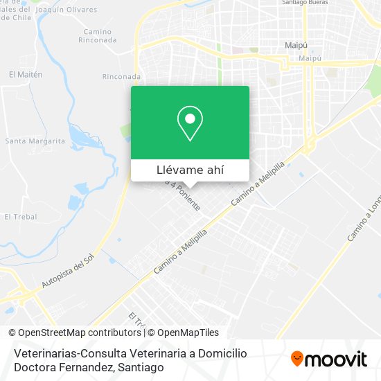 Mapa de Veterinarias-Consulta Veterinaria a Domicilio Doctora Fernandez