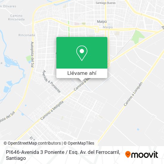 Mapa de PI646-Avenida 3 Poniente / Esq. Av. del Ferrocarril