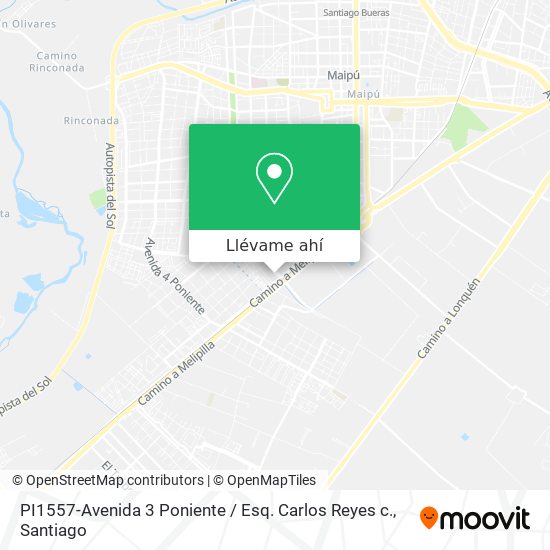 Mapa de PI1557-Avenida 3 Poniente / Esq. Carlos Reyes c.