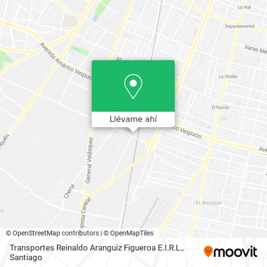 Mapa de Transportes Reinaldo Aranguiz Figueroa E.I.R.L.