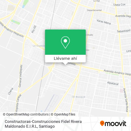 Mapa de Constructoras-Construcciones Fidel Rivera Maldonado E.I.R.L