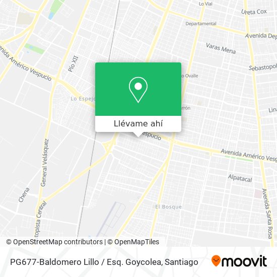 Mapa de PG677-Baldomero Lillo / Esq. Goycolea