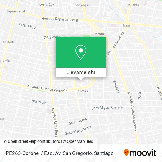 Mapa de PE263-Coronel / Esq. Av. San Gregorio