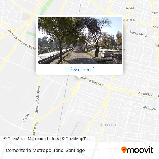 Mapa de Cementerio Metropolitano